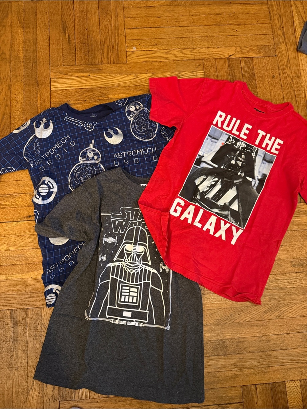 Kids Star Wars Kids Tees - Red, Navy & Charcoal Graphic Set
